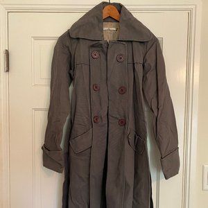 Mike & Chris Gray Canvas Trench Coat